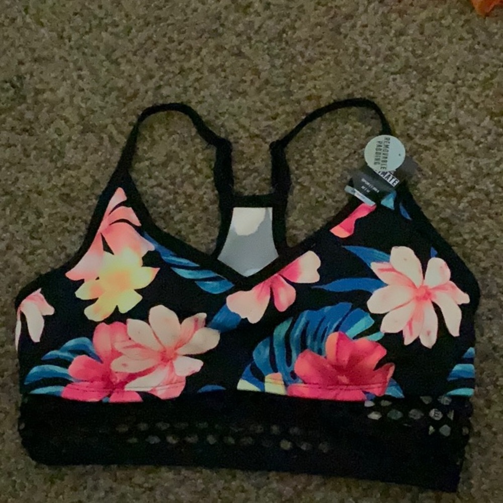 Pink, Victoria Secrets size medium woman’s sports bra, pink ultimate